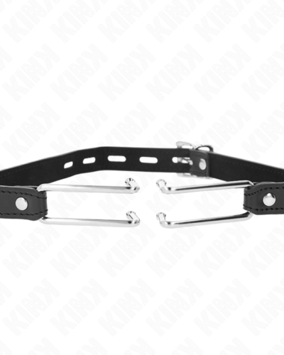 Kink - Metal Hook Gag 11.5 cm With Leatherette Strap Adjustable 39-58 cm X 2 cm