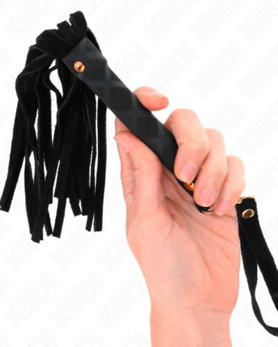 Kink - Black Suede Mini Whip 30 cm