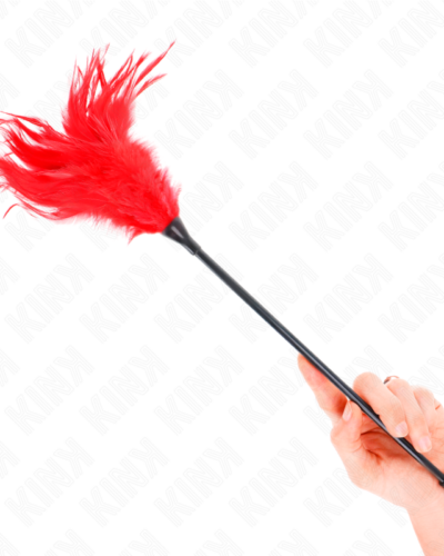 Kink - Multiple Red Tickle Feathers 45 cm