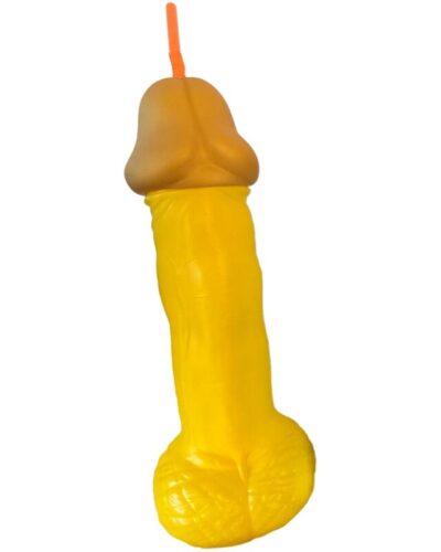 Diablo Picante - Yellow Plastic Penis Glass