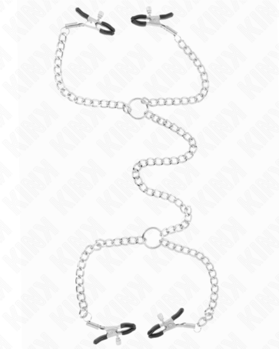 Kink - 4 Chain Nipple Clamps 32 cm With Little Chains 14 cm