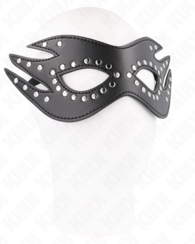 Kink - Leatherette Mask With Rivets Model 3 26 X 9.5 cm