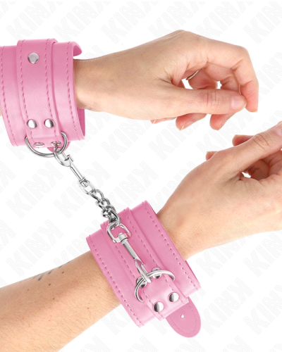 Kink - Simple Wrist Restraints Pink Adjustable 20-23 cm X 5.5 cm