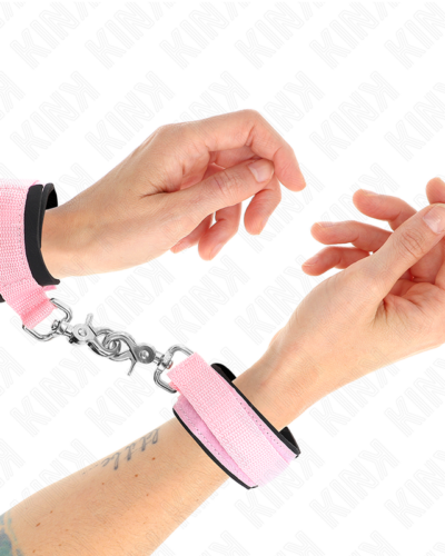 Kink - Adjustable Neoprene Wrist Restraints Pink Adjustable 22-34 cm