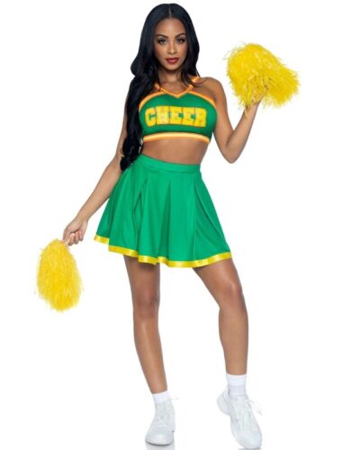 Leg Avenue - Costume Cheerleader Green S/M