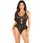Leg Avenue - Body With Bow  Ruffles Black One Size
