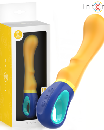 Intense - Shaggy G-Spot Vibrator Yellow