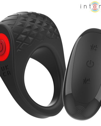 Intense - Clover Vibrator Penis Ring 10 Vibrations Black