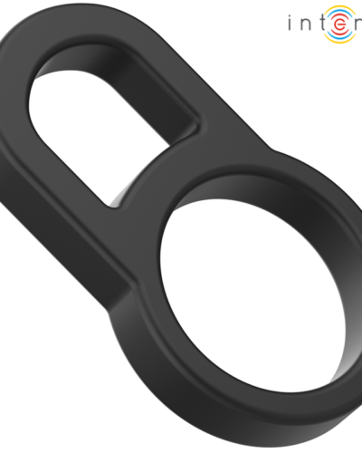 Intense - Bobby Double Silicone Penis Ring Black