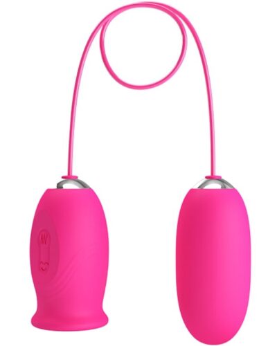 Pretty Love - Daisy Vibrating Egg + Clitoris Stimulating Tongue Pink