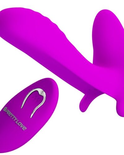Pretty Love - Massager  Vibrator 12 Vibrations Remote Control Purple