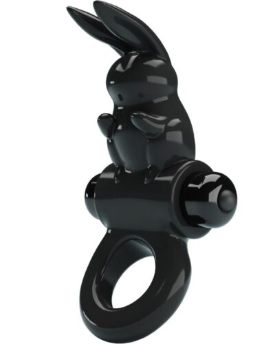 Pretty Love - Exciting Ring Rabbit Vibrator Ring 10 Vibrations Black