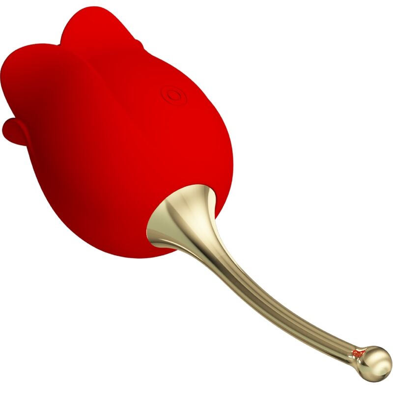 Pretty Love - Rose Lover Rose Clitoris Stimulator 12 Vibrations Red - Image 2