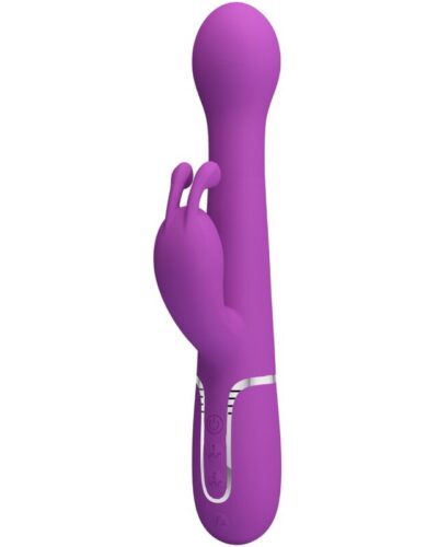 Pretty Love - Dejon 3 In 1 Multifunction Rabbit Vibrator  Purple