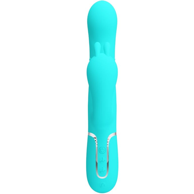 Pretty Love - Cammy 4 In 1 Multifunction Tripple Rabbit Vibrator Blue - Image 2