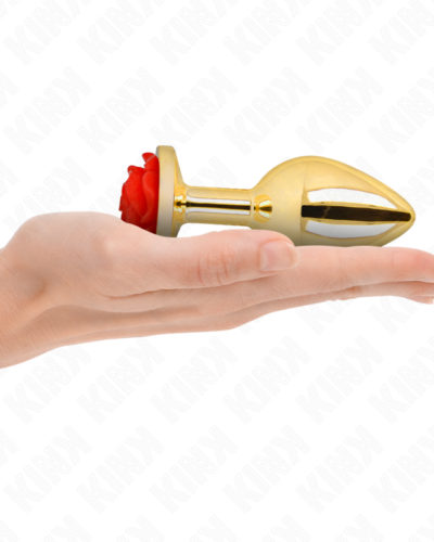 Kink -  Plug Anal Gold Rose Red Size L