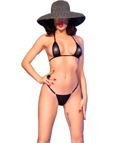 Chilirose - Cr 4840 Micro Bikini Black S/M
