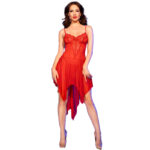 Chilirose - Cr 4847 Babydoll Red S/M