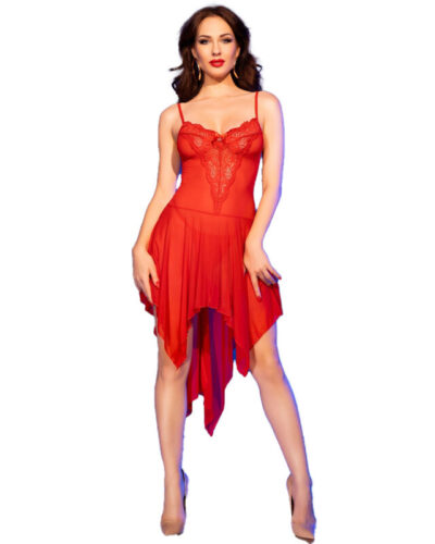 Chilirose - Cr 4847 Babydoll Red S/M
