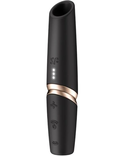 Satisfyer - Perfect Kiss Wave Clitoris Stimulator Black / Gold