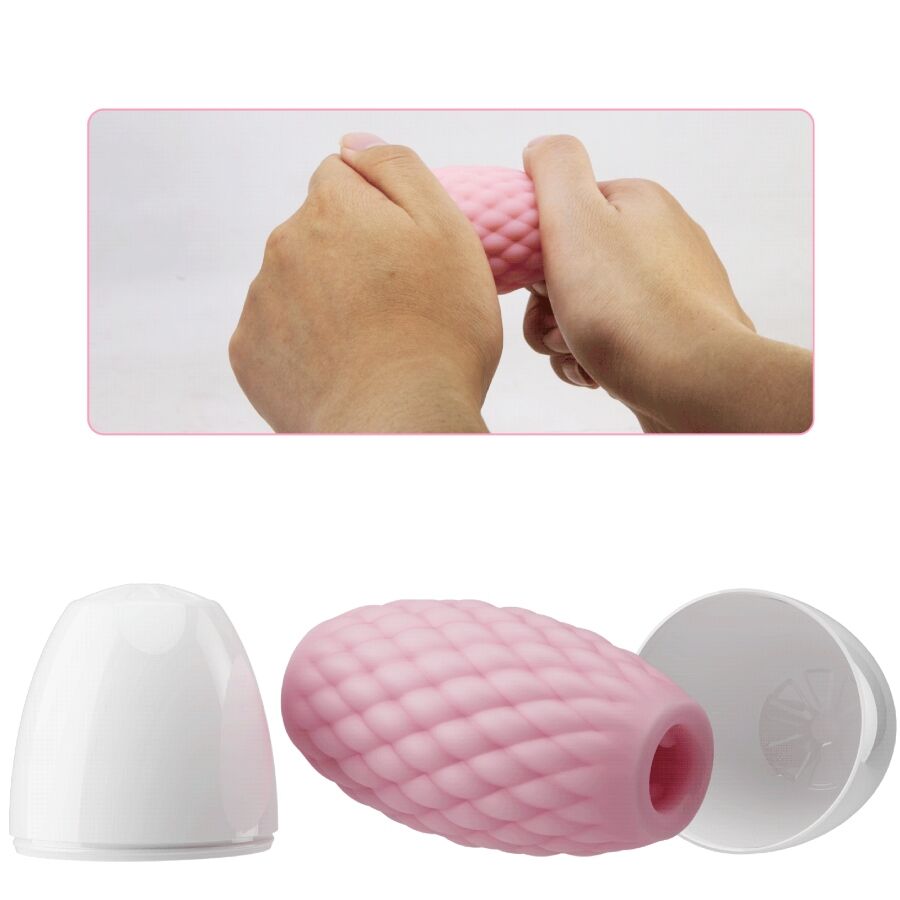 Pretty Love - Athena Eros Silicone Male Masturbator Pink - Image 4
