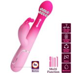 Pretty Love - Dejon 3 In 1 Multifunction Rabbit Vibrator Pink
