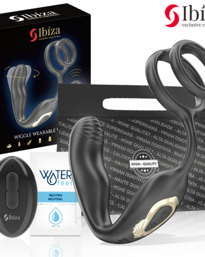 Ibiza - Wiggle Remote Controlled Rotating Anal Plug With Perineal Vibration And Penis Enhancing Rings