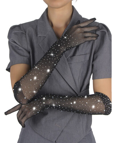 Subblime - 957469Shine Transparent Gloves Black S/M