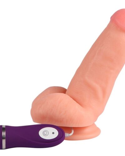 Shequ - Red Eagle Vibrator Dildo With Remote Control 17 cm