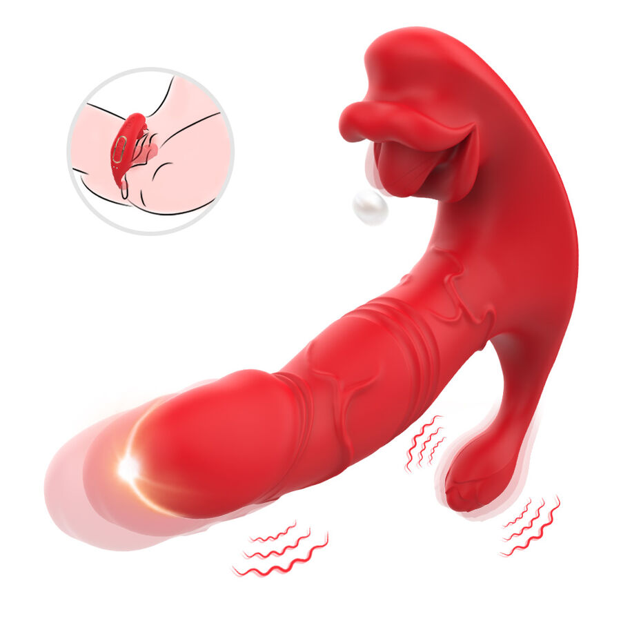 Armony - Anal Vibrator Panty C and G-Spot Stimulator Remote Control Red - Image 2