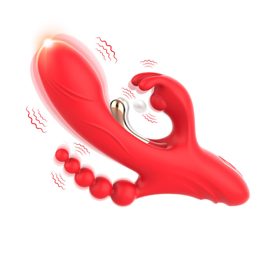 Armony - G-Spot And Clitoris Stimulator Vibrator Red - Image 4