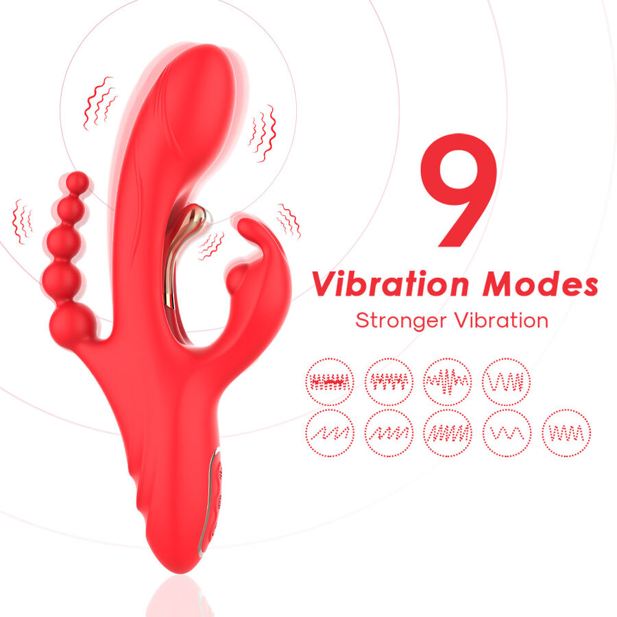 Armony - G-Spot And Clitoris Stimulator Vibrator Red - Image 3