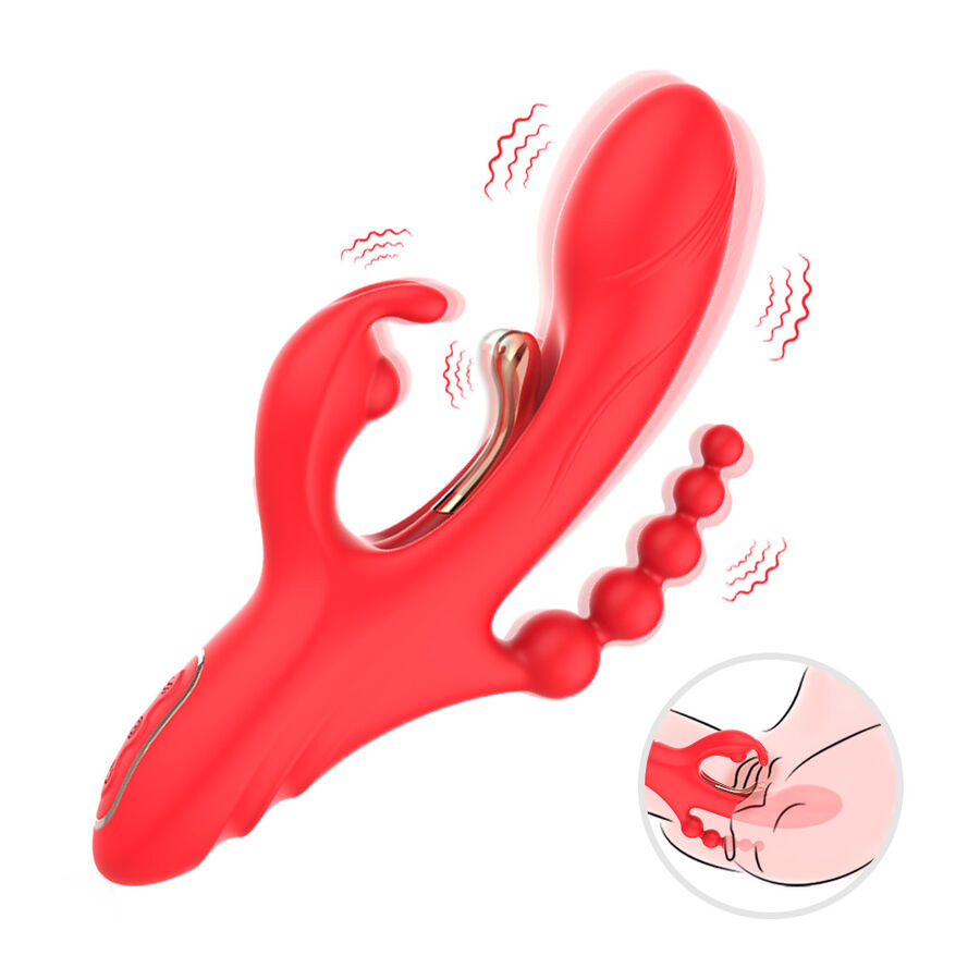 Armony - G-Spot And Clitoris Stimulator Vibrator Red - Image 2