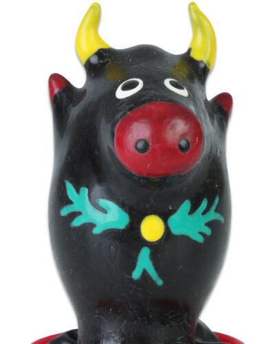 Condomerie - Handpainted Novelty Condoms Bull Black Model 1