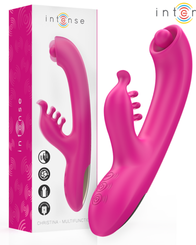 Intense - Christina Multifunction Rabbit Vibrator 22.5 cm Pink