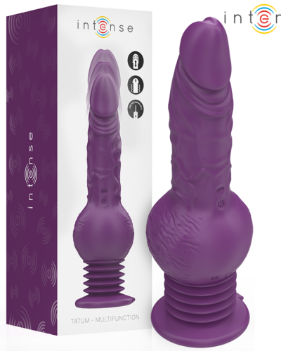Intense - Tatum Multifunction Vibrator With Up And Down Vibration 24 cm Purple