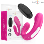 Intense - Janet Dual U-Shaped Stimulator And Vibrator With Remote Control Pink