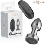 Intense - Anal Plug 10 Vibrations Metal With Remote Control S