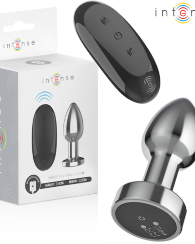 Intense - Anal Plug 10 Vibrations Metal With Remote Control S