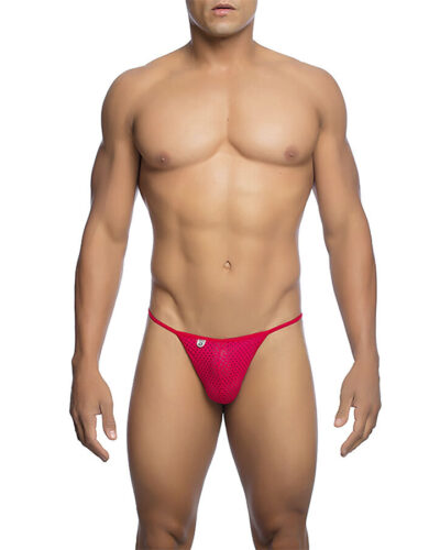 Mob - Red Microfiber V-String Size S/M
