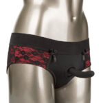 Calexotics - Scandal Set Of Crotchless Panties With Dildo Size S/M