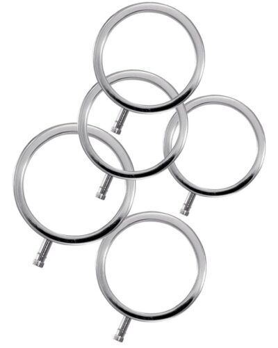 Electrastim - Electrarings Metal Penis Rings Pack Of 5