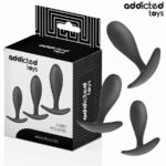 Addicted Toys - Set Of 3 Anal Plug Silicone Model 2