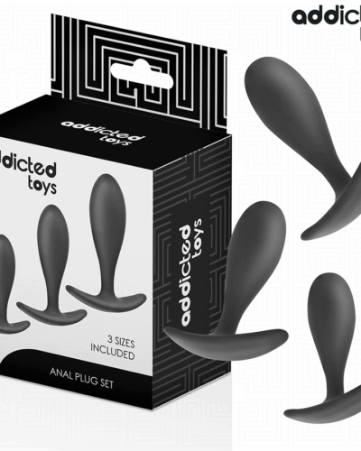Addicted Toys - Set Of 3 Anal Plug Silicone Model 2