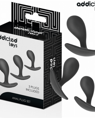 Addicted Toys - Set Of 3 Anal Plug Silicone Model 3