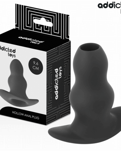 Addicted Toys - Hollow Anal Plug Silicone Size M 9.6 cm