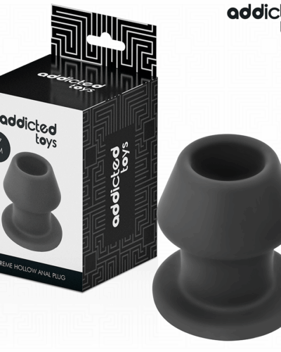 Addicted Toys - Extreme Hollow Anal Plug Silicone Size M 8.7 cm