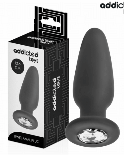 Addicted Toys - Anal Plug With Jewel Silicone Size L 12.6 cm