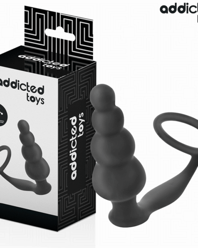 Addicted Toys - Anal Plug With Ring Silicone Model 5