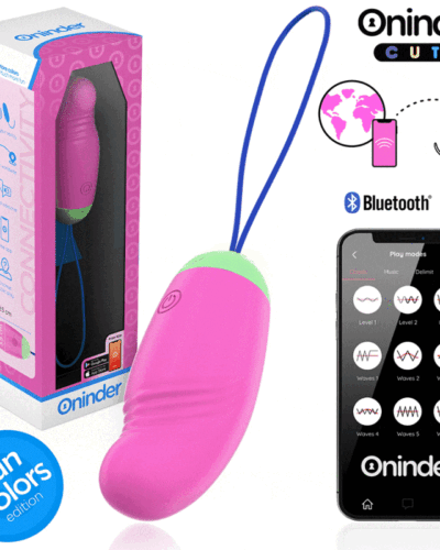 Oninder Cute - Love Pleasure 360° Vibrating-Rotating Silicone Egg - Free Global App